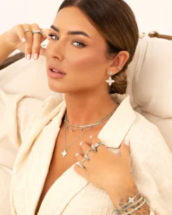 Finaste Gedraaide ring three stones Fashion