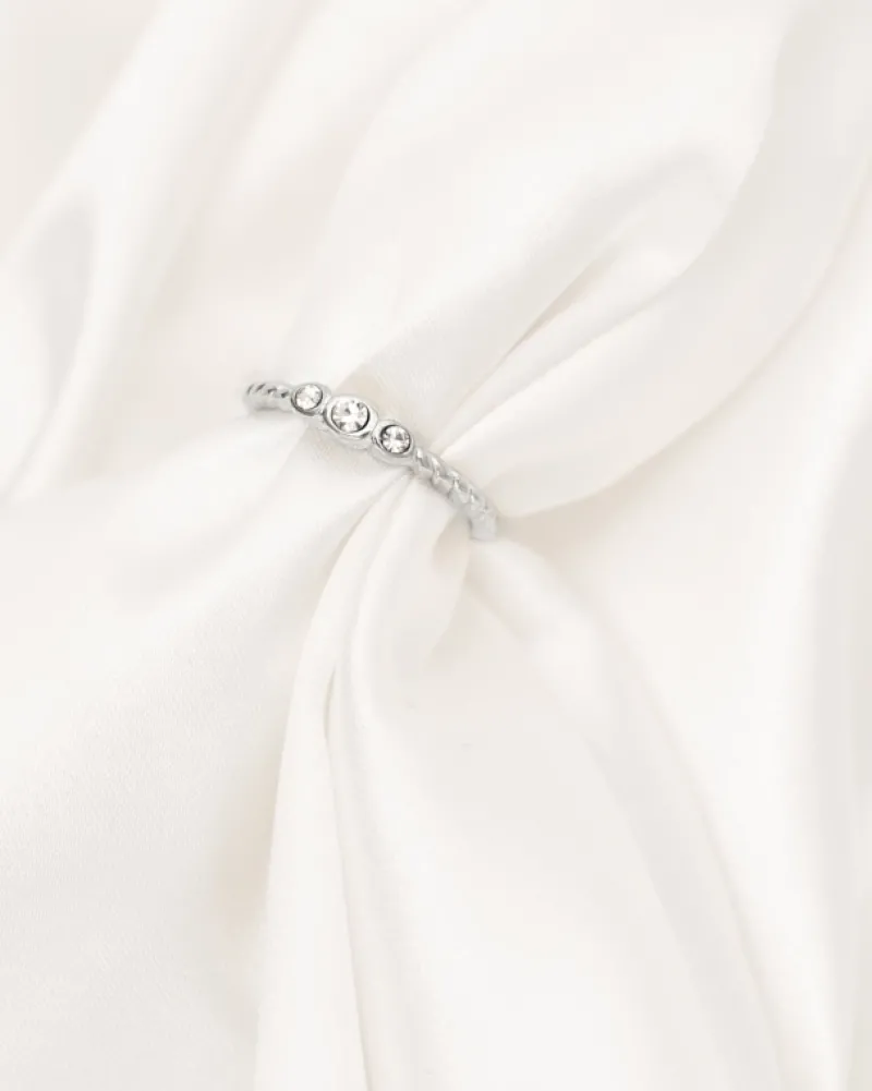 Finaste Gedraaide ring three stones Fashion