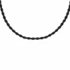 Finaste Gedraaide Schakelketting Heren Zwart Fashion