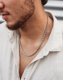 Finaste Gedraaide Schakelketting Heren Sale