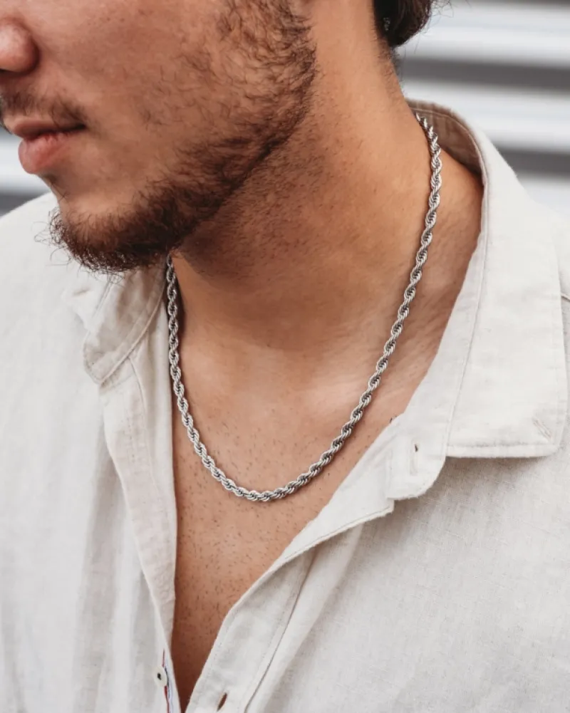 Finaste Gedraaide Schakelketting Heren Sale