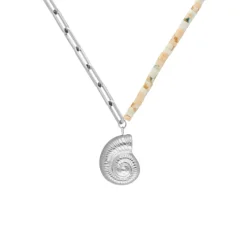 Finaste Gekleurde chain ketting met schelp New