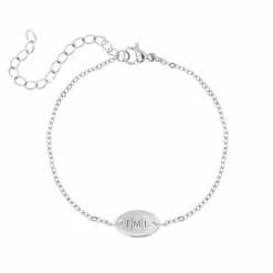 Finaste Gepersonaliseerd armbandje met 3 initialen Best