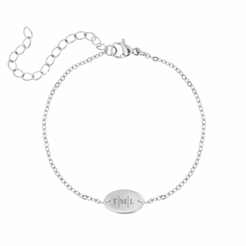 Finaste Gepersonaliseerd armbandje met 3 initialen Best