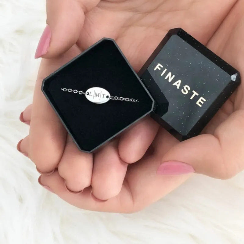 Finaste Gepersonaliseerd armbandje met 3 initialen Best