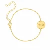 Finaste Gepersonaliseerde Armband Twee Initialen Goud Kleurig Sale