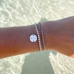 Finaste Gepersonaliseerde Armband Twee Initialen Outlet