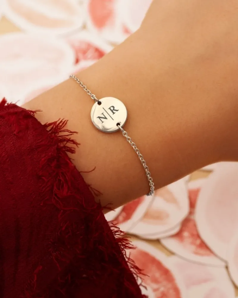 Finaste Gepersonaliseerde Armband Twee Initialen Outlet