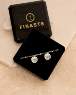 Finaste Gepersonaliseerde armband 2 muntjes Fashion