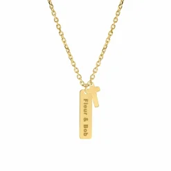 Finaste Gepersonaliseerde ketting voor hem kruisje goud kleurig Best