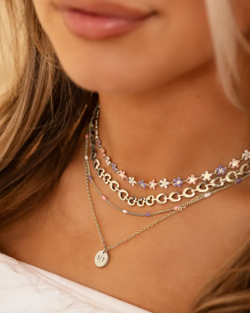 Finaste Gepersonaliseerde Ketting Twee Initialen Discount