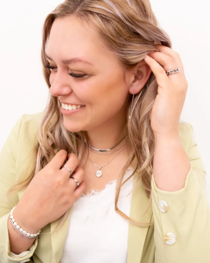 Finaste Gepersonaliseerde Ketting Twee Initialen Discount