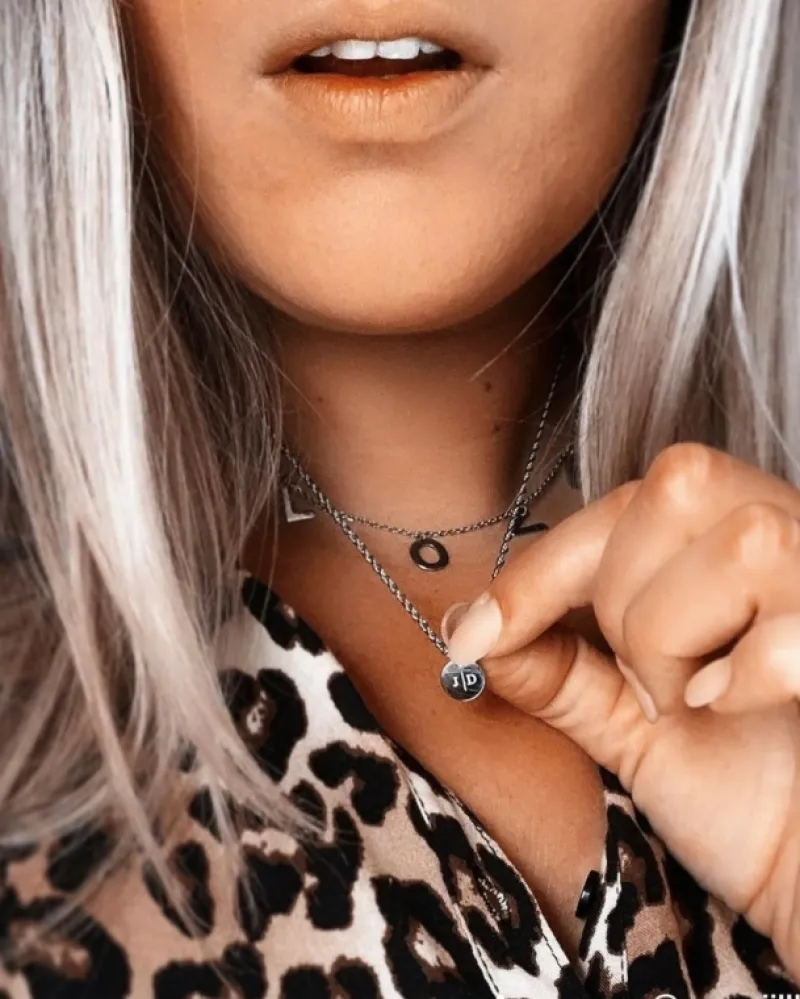 Finaste Gepersonaliseerde Ketting Twee Initialen Discount