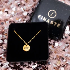 Finaste Gepersonaliseerde Ketting Twee Initialen Goud Kleurig Best