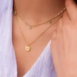 Finaste Gepersonaliseerde Ketting Twee Initialen Goud Kleurig Best