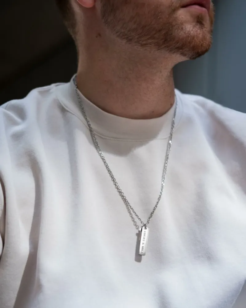 Finaste Gepersonaliseerde ketting voor hem kruisje Clearance