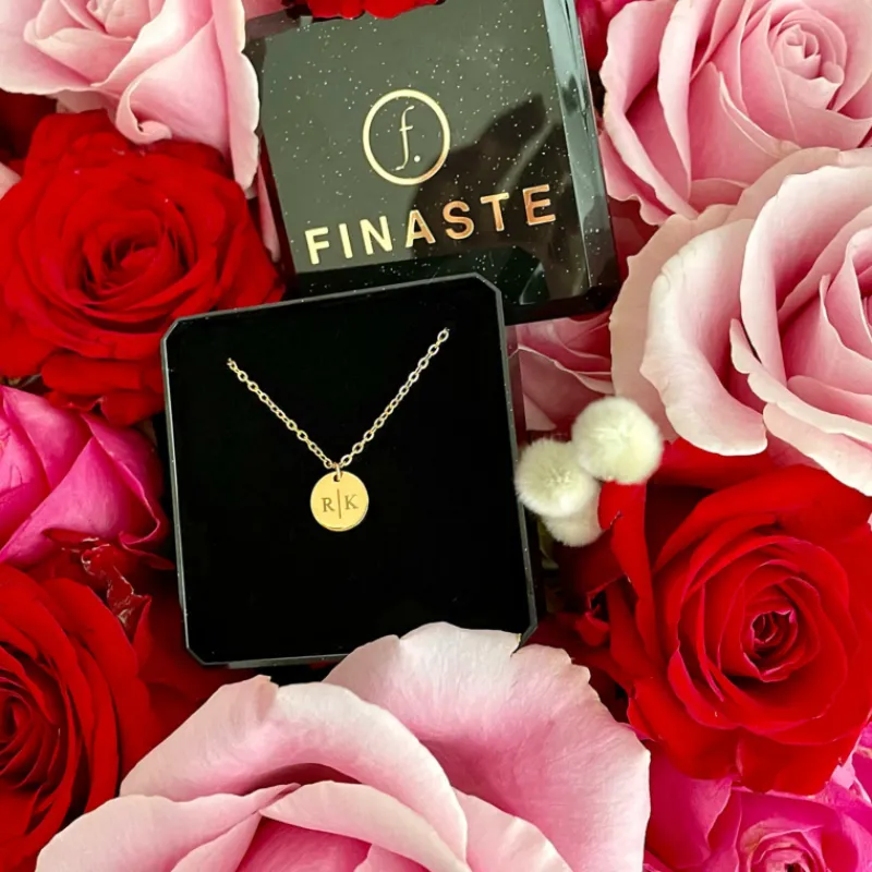Finaste Gepersonaliseerde Ketting Twee Initialen Goud Kleurig Best