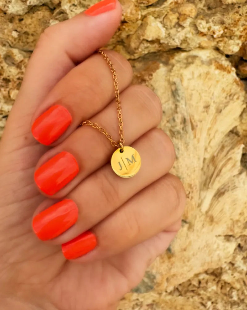 Finaste Gepersonaliseerde Ketting Twee Initialen Goud Kleurig Best