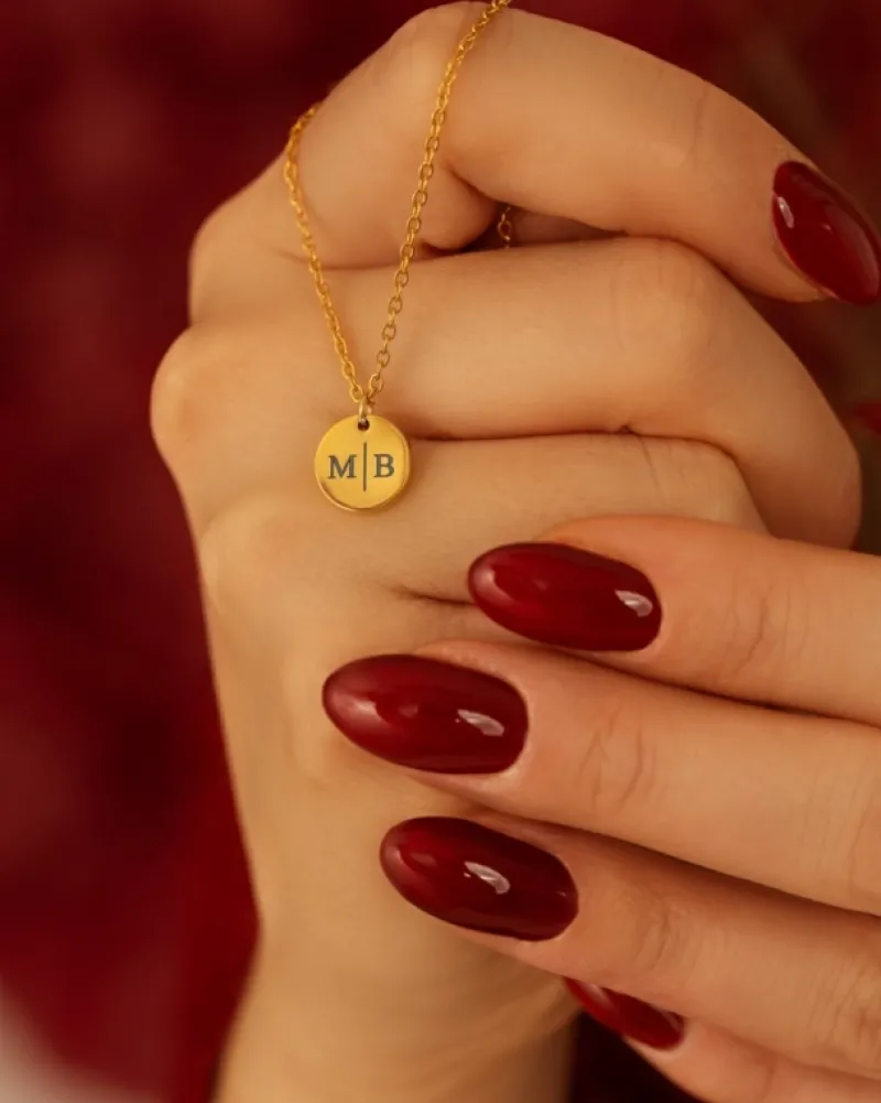 Finaste Gepersonaliseerde Ketting Twee Initialen Goud Kleurig Best