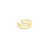 Finaste Gevlochten ear cuff dubbel goudkleurig Best