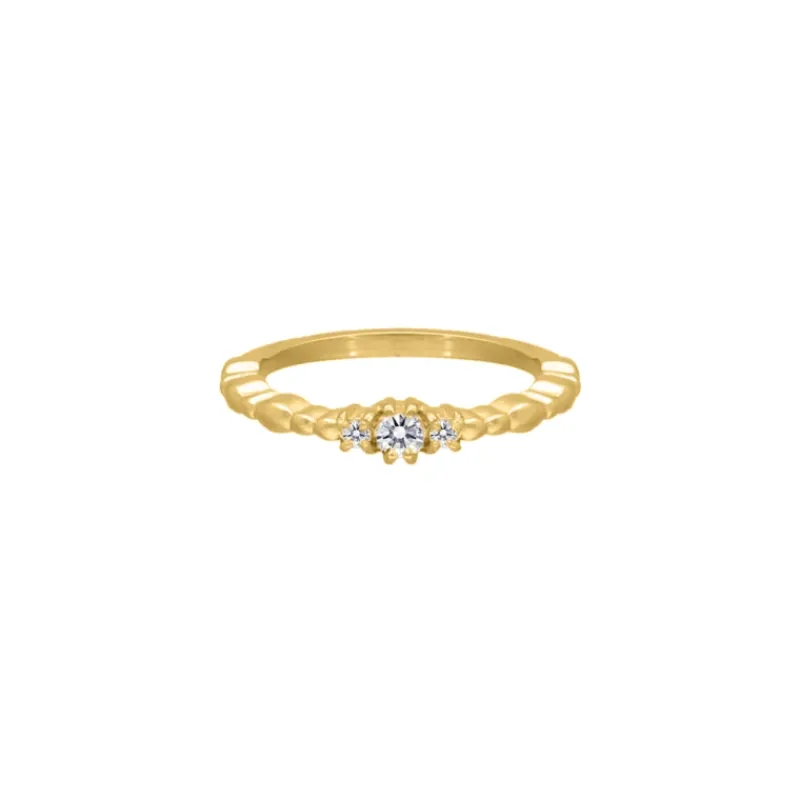 Finaste Glamorous ring goud kleurig Fashion