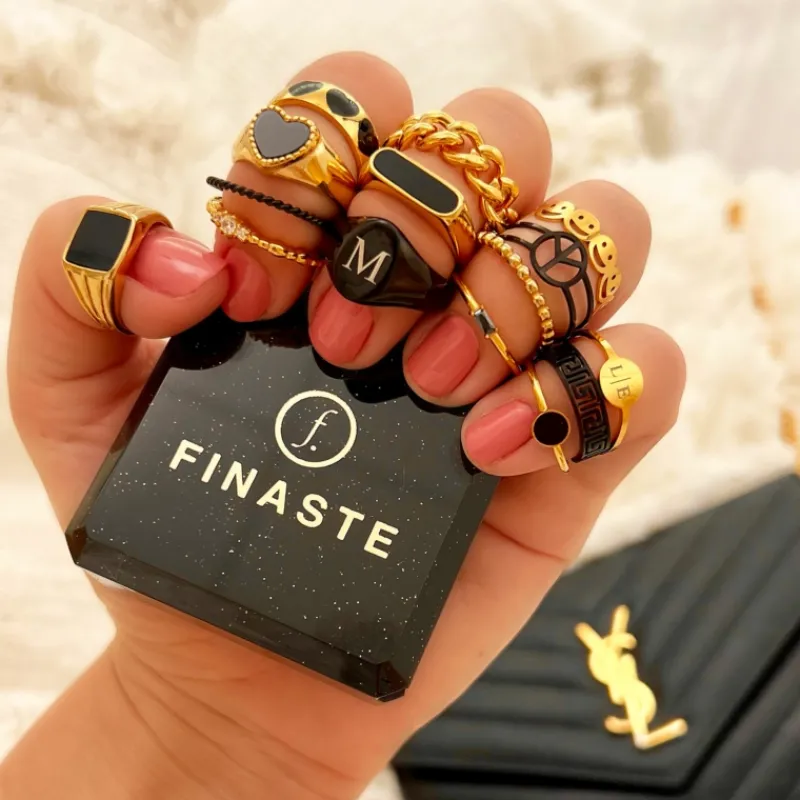 Finaste Glamorous ring goud kleurig Fashion