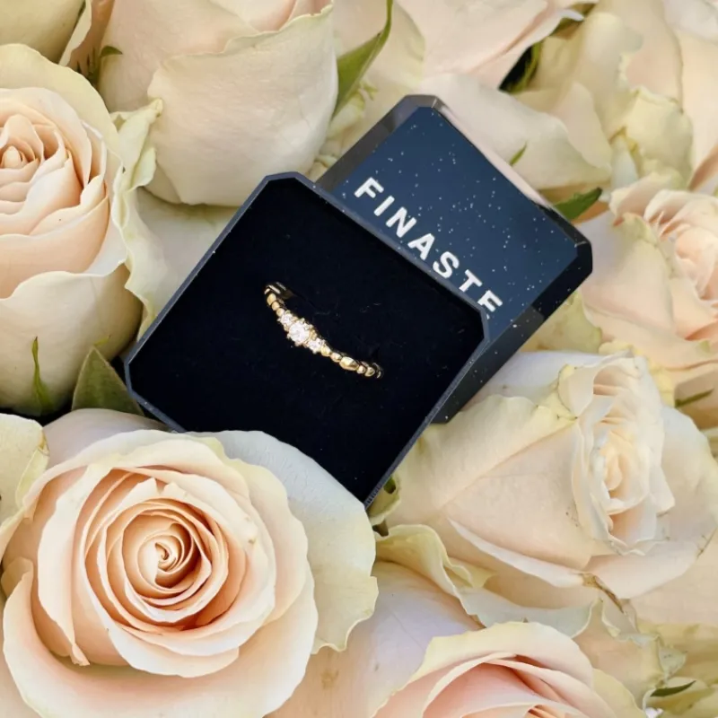 Finaste Glamorous ring goud kleurig Fashion