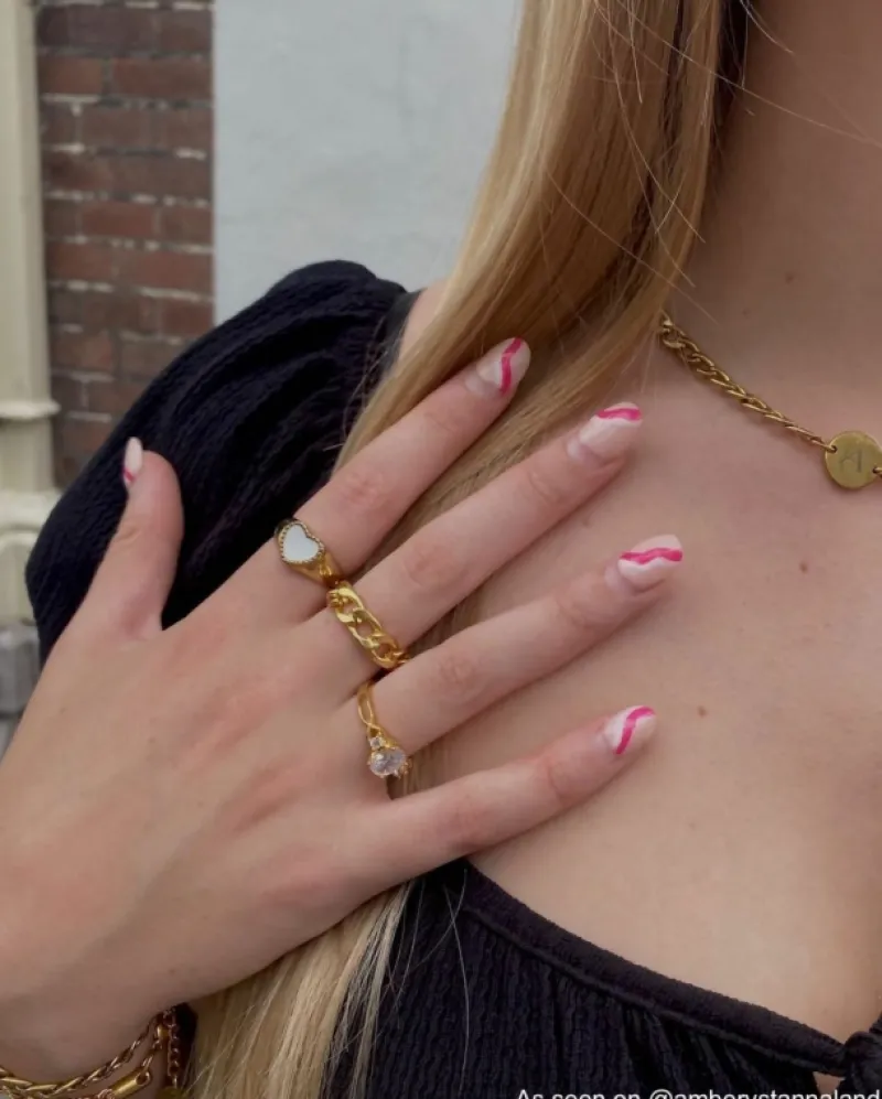 Finaste Goaldigger ring goudkleurig Discount