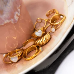Finaste Goaldigger ring goudkleurig Discount