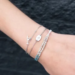 Finaste Graveerbaar armbandje met ovaal muntje Hot