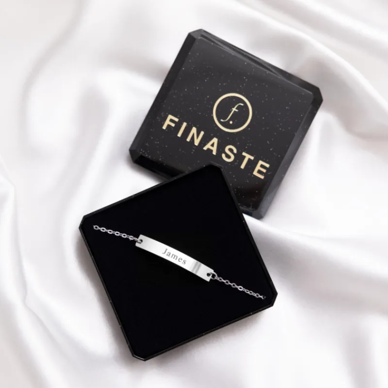 Finaste Graveerbare Armband Bar Clearance