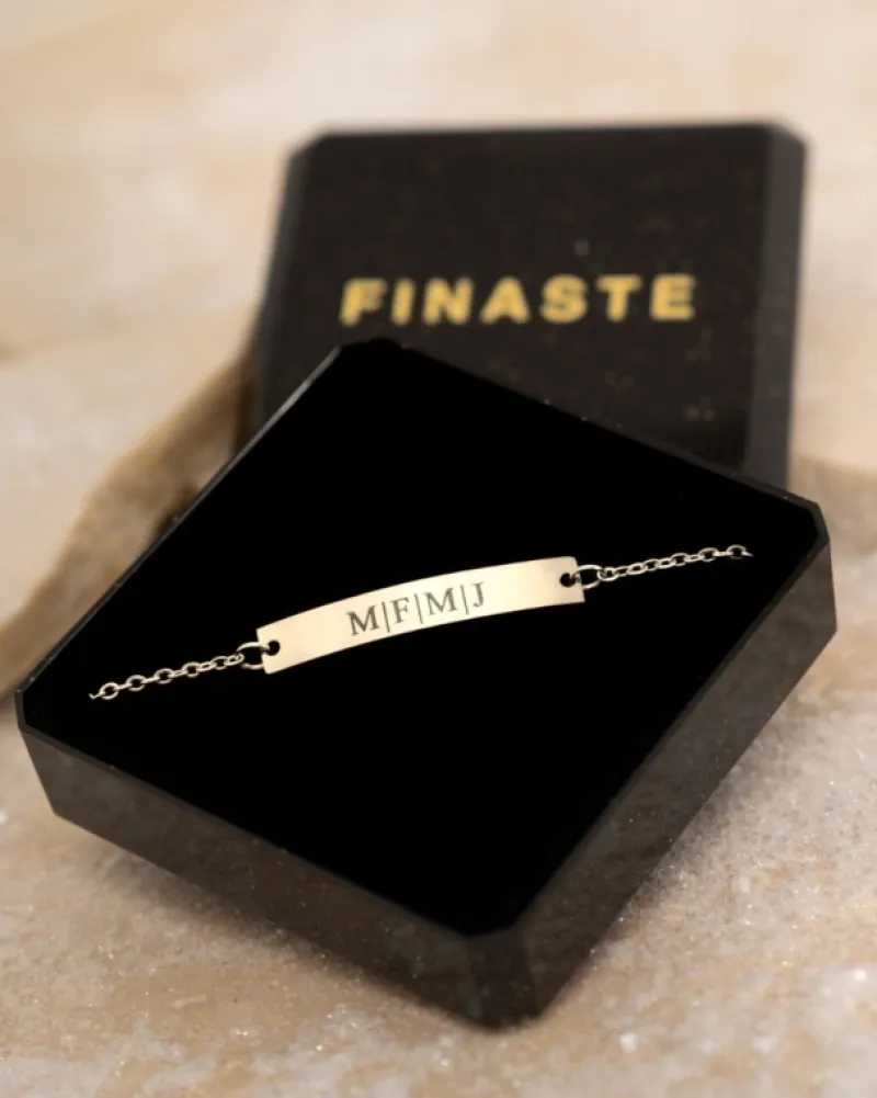 Finaste Graveerbare Armband Bar Clearance