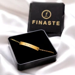 Finaste Graveerbare Armband Bar Goud Kleurig Clearance