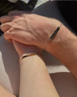 Finaste Graveerbare Armband Bar Goud Kleurig Clearance