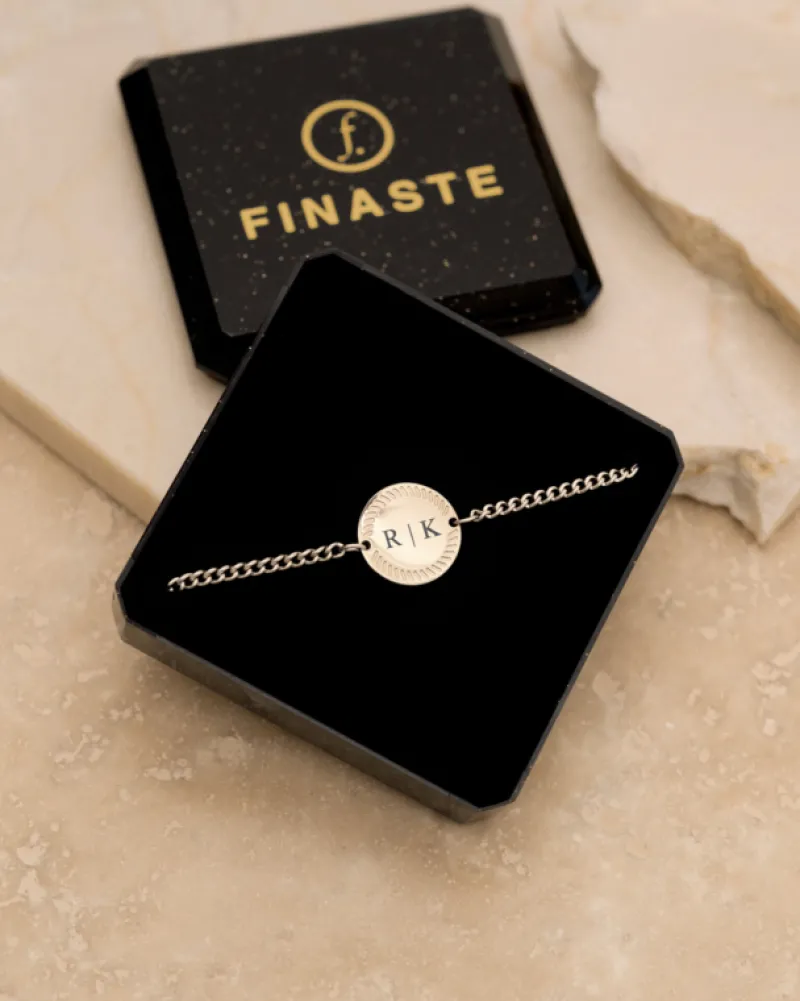 Finaste Graveerbare armband vintage coin New