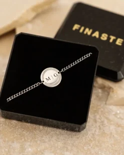 Finaste Graveerbare armband vintage coin New
