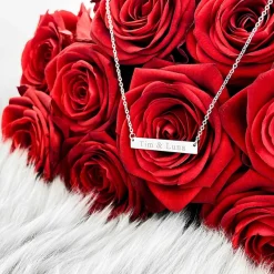 Finaste Graveerbare Bar Ketting New