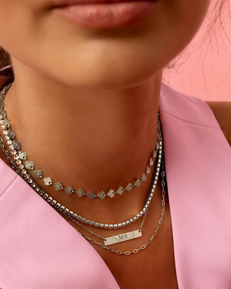Finaste Graveerbare Bar Ketting New