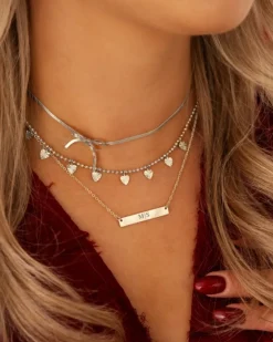 Finaste Graveerbare Bar Ketting New