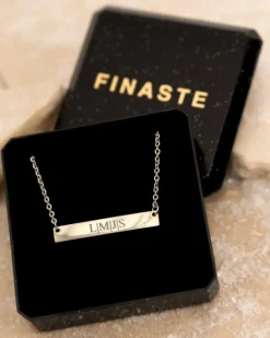 Finaste Graveerbare Bar Ketting New