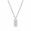 Finaste Graveerbare Bar Ketting 2 Letters New