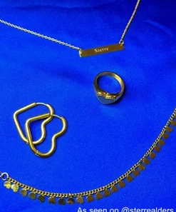 Finaste Graveerbare Bar Ketting Goud Kleurig Best