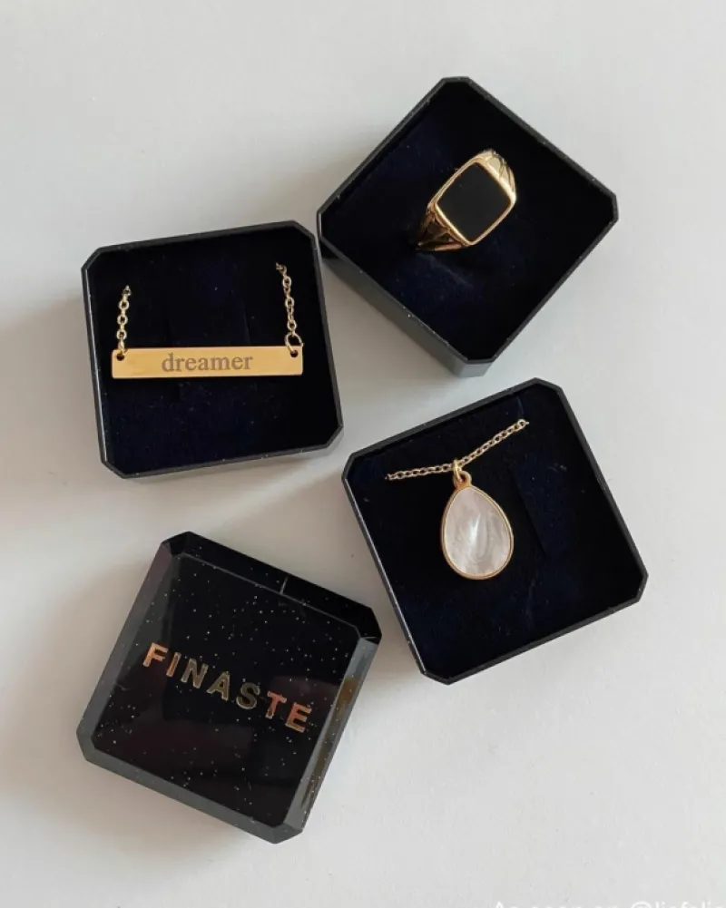 Finaste Graveerbare Bar Ketting Goud Kleurig Best