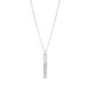 Finaste Graveerbare bar ketting met steentje New