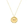 Finaste Graveerbare charm ketting goudkleurig Online