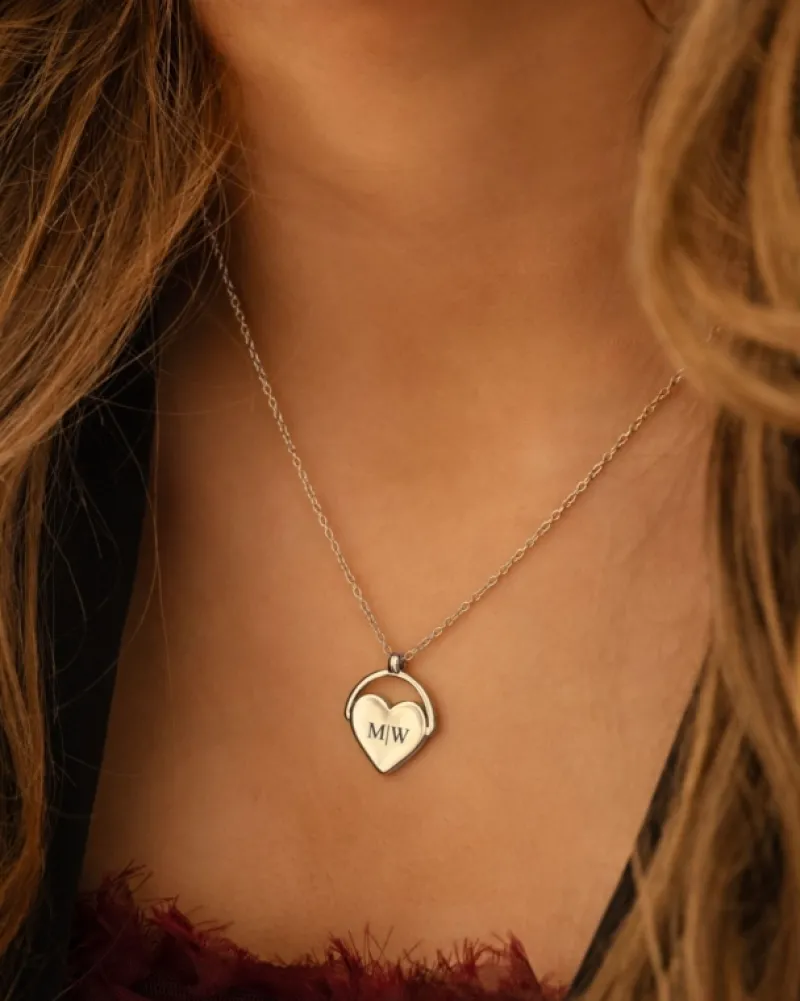Finaste Graveerbare hartjes ketting ariana Fashion