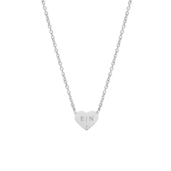 Finaste Graveerbare heart ketting met steentje Fashion
