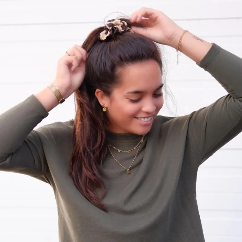 Finaste Graveerbare Initial Oorbellen Goud kleurig Outlet