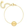 Finaste Graveerbare jade armband goudkleurig Fashion