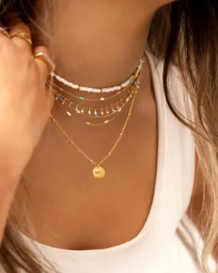 Finaste Graveerbare ketting muntje goud kleurig Discount